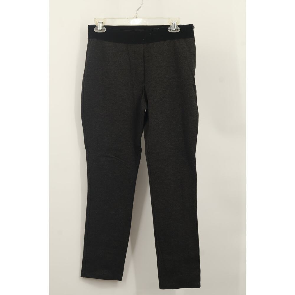 White House Black Market Womens The Skinny Ankle Pants Elastic Waist Size 8 Gray